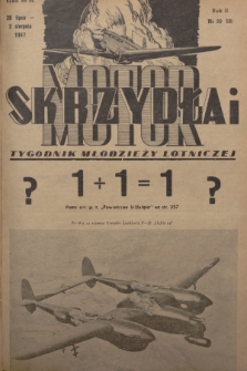 Skrzydła i Motor : tygodnik młodzieży lotniczej. R. 2, 1947, nr 30