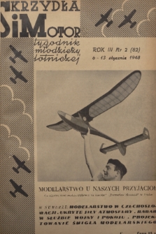 Skrzydła i Motor : tygodnik młodzieży lotniczej. R. 3, 1948, nr 2