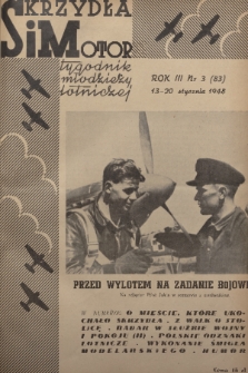 Skrzydła i Motor : tygodnik młodzieży lotniczej. R. 3, 1948, nr 3