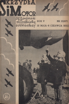 Skrzydła i Motor : tygodnik młodzieży lotniczej. R. 5, 1950, nr 23