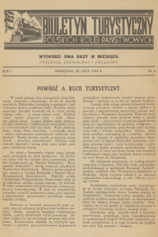 Biuletyn Turystyczny Polskich Kolei Państwowych. R.1, 1934, nr 6