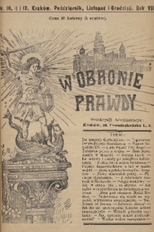 W Obronie Prawdy. R. 8, 1914, nr 10,11 i 12