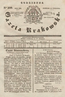 Codzienna Gazeta Krakowska. 1833, nr 250