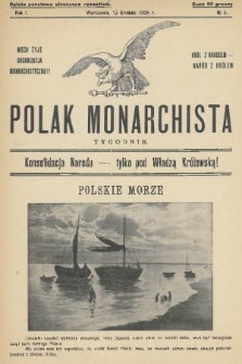 Polak Monarchista : tygodnik. R. 1, 1926, nr 5