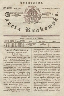 Codzienna Gazeta Krakowska. 1833, nr 270