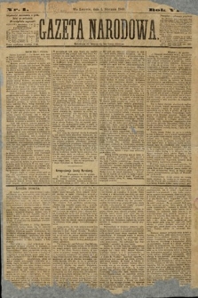 Gazeta Narodowa. 1869, nr 1