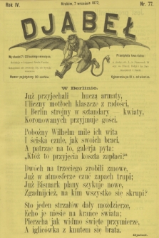 Djabeł. R.4, 1872, nr 77