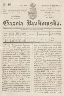 Gazeta Krakowska. 1836, nr 16