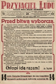 Przyjaciel Ludu : naczelny organ Związku Chłopskiego. 1928, nr 10