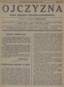 Ojczyzna : pismo Związku Ludowo-Narodowego. 1919, nr 6