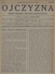 Ojczyzna : pismo Związku Ludowo-Narodowego. 1919, nr 7