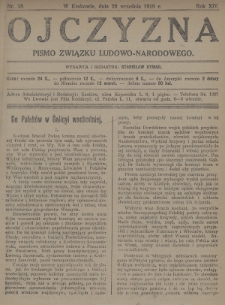 Ojczyzna : pismo Związku Ludowo-Narodowego. 1919, nr 18