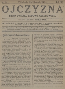 Ojczyzna : pismo Związku Ludowo-Narodowego. 1919, nr 23