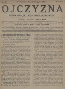 Ojczyzna : pismo Związku Ludowo-Narodowego. 1919, nr 26