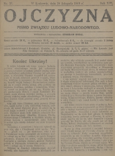 Ojczyzna : pismo Związku Ludowo-Narodowego. 1919, nr 27