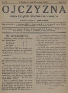 Ojczyzna : pismo Związku Ludowo-Narodowego. 1919, nr 31