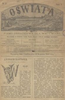 Oświata : pismo obrazkowe dla wsi i miast. R. 1, 1900, nr 37