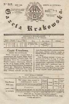 Gazeta Krakowska. 1833, nr 317