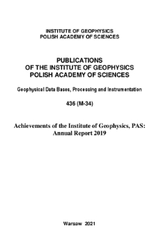 Achievements of the Institute of Geophysics, PAS : annual report 2019
