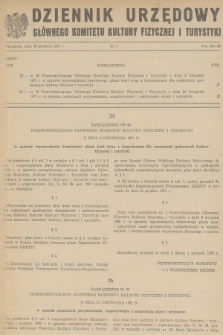 Dziennik Urzędowy Głównego Komitetu Kultury Fizycznej i Turystyki. 1971, nr 7