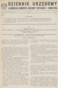 Dziennik Urzędowy Głównego Komitetu Kultury Fizycznej i Turystyki. 1972, nr 5