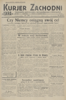 Kurjer Zachodni Iskra : dziennik polityczny, gospodarczy i literacki. R.19, 1928, nr 255