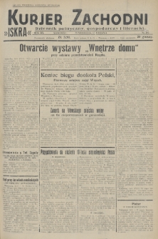 Kurjer Zachodni Iskra : dziennik polityczny, gospodarczy i literacki. R.19, 1928, nr 257
