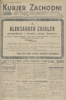 Kurjer Zachodni Iskra : dziennik polityczny, gospodarczy i literacki. R.19, 1928, nr 275