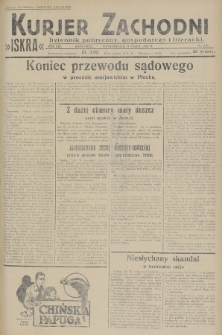 Kurjer Zachodni Iskra : dziennik polityczny, gospodarczy i literacki. R.19, 1928, nr 278