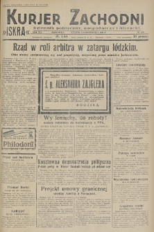 Kurjer Zachodni Iskra : dziennik polityczny, gospodarczy i literacki. R.19, 1928, nr 279