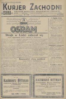 Kurjer Zachodni Iskra : dziennik polityczny, gospodarczy i literacki. R.19, 1928, nr 290
