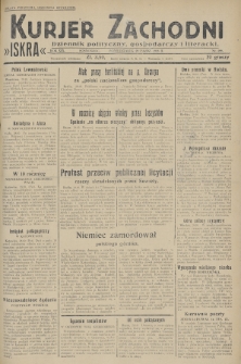 Kurjer Zachodni Iskra : dziennik polityczny, gospodarczy i literacki. R.19, 1928, nr 299