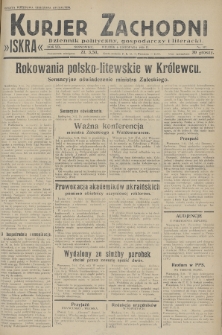 Kurjer Zachodni Iskra : dziennik polityczny, gospodarczy i literacki. R.19, 1928, nr 307