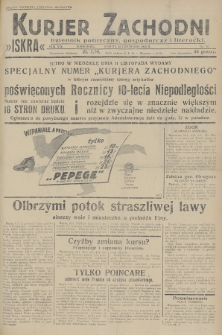 Kurjer Zachodni Iskra : dziennik polityczny, gospodarczy i literacki. R.19, 1928, nr 311