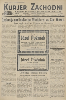 Kurjer Zachodni Iskra : dziennik polityczny, gospodarczy i literacki. R.19, 1928, nr 324