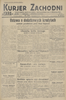 Kurjer Zachodni Iskra : dziennik polityczny, gospodarczy i literacki. R.19, 1928, nr 329