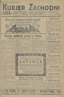 Kurjer Zachodni Iskra : dziennik polityczny, gospodarczy i literacki. R.19, 1928, nr 341