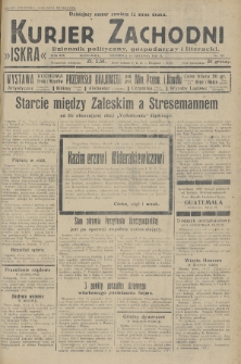 Kurjer Zachodni Iskra : dziennik polityczny, gospodarczy i literacki. R.19, 1928, nr 345