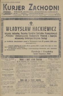 Kurjer Zachodni Iskra : dziennik polityczny, gospodarczy i literacki. R.19, 1928, nr 355