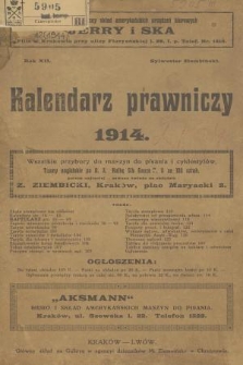 Kalendarz Prawniczy. R.12 (1914)