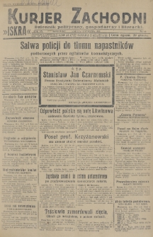 Kurjer Zachodni Iskra : dziennik polityczny, gospodarczy i literacki. R.20, 1929, nr 12