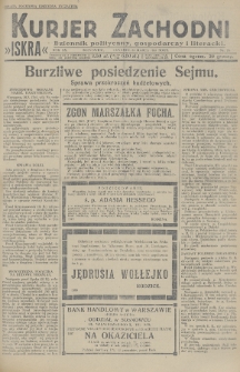 Kurjer Zachodni Iskra : dziennik polityczny, gospodarczy i literacki. R.20, 1929, nr 79