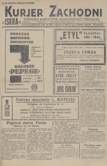 Kurjer Zachodni Iskra : dziennik polityczny, gospodarczy i literacki. R.20, 1929, nr 82