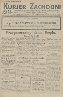Kurjer Zachodni Iskra : dziennik polityczny, gospodarczy i literacki. R.20, 1929, nr 92