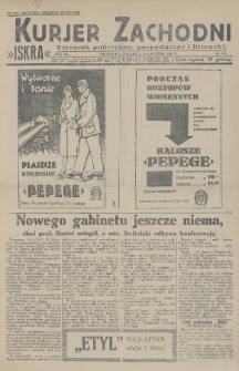 Kurjer Zachodni Iskra : dziennik polityczny, gospodarczy i literacki. R.20, 1929, nr 100