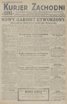 Kurjer Zachodni Iskra : dziennik polityczny, gospodarczy i literacki. R.20, 1929, nr 101
