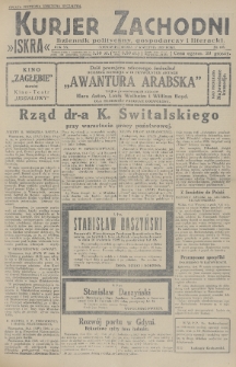 Kurjer Zachodni Iskra : dziennik polityczny, gospodarczy i literacki. R.20, 1929, nr 103