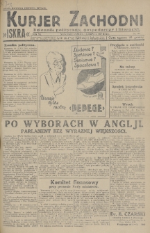 Kurjer Zachodni Iskra : dziennik polityczny, gospodarczy i literacki. R.20, 1929, nr 147
