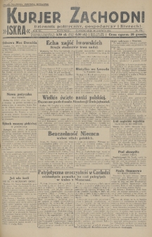 Kurjer Zachodni Iskra : dziennik polityczny, gospodarczy i literacki. R.20, 1929, nr 156