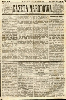 Gazeta Narodowa. 1869, nr 89